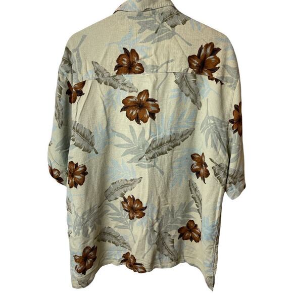 Banana Cabana Tan Short Sleeve Hawaiian Shirt Men's Size XXL - Picture 2 of 6